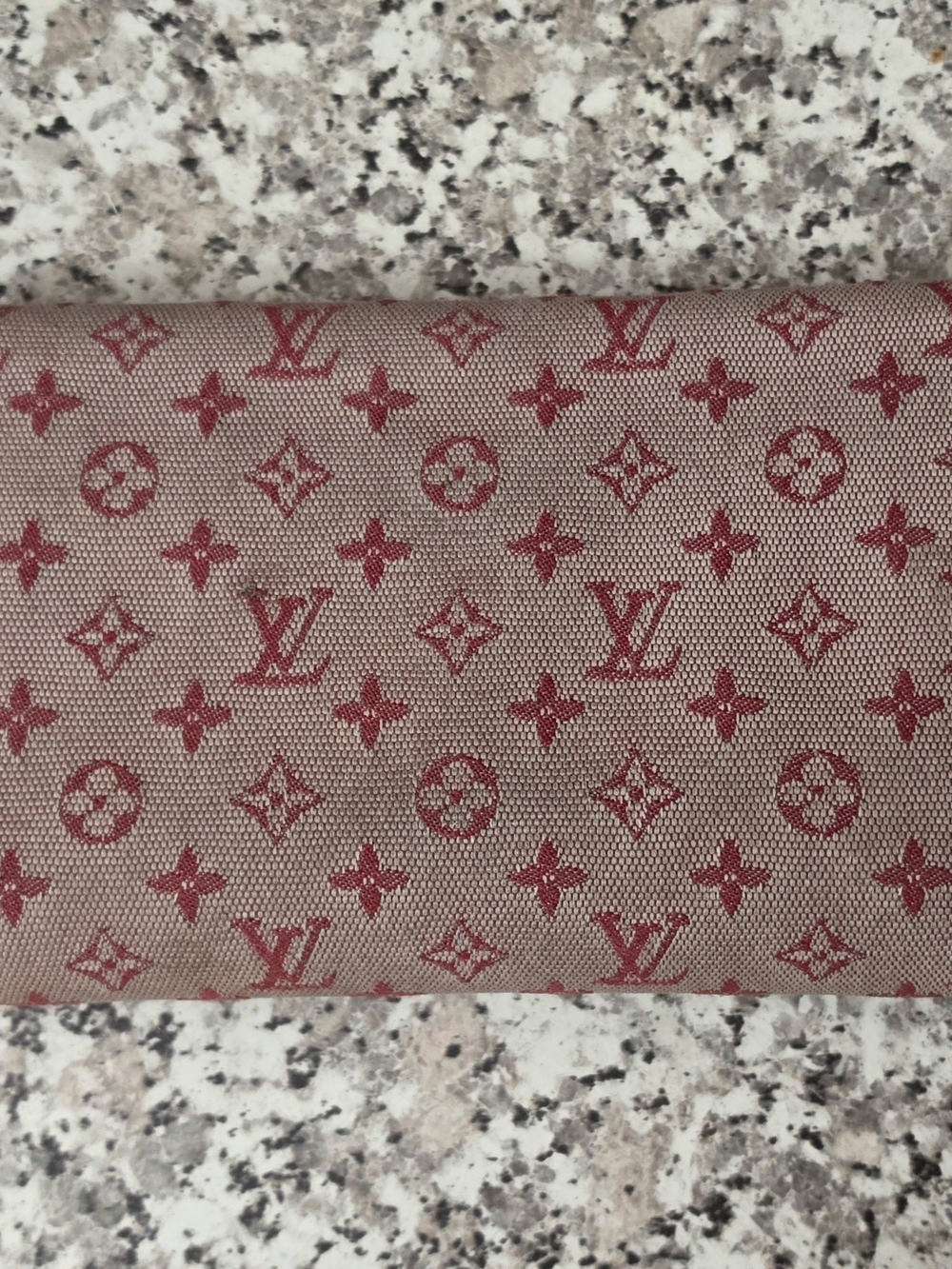 Vintage Louis Vuitton Red Canvas Women's Clutch